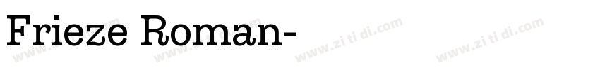 Frieze Roman字体转换